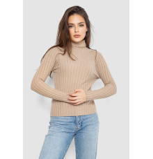 Гольф женский однотонный, цвет бежевый, 204R181