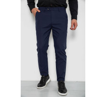 Штани чоловічі класичні однотонні, колір синій, 157RU06-006