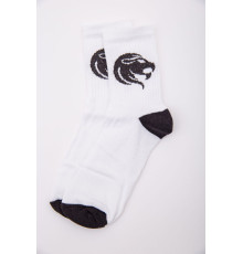 Жіночі білі шкарпетки, з принтом, 167R520-1