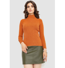 Гольф женский в рубчик, цвет терракотовый, 204R036