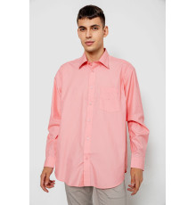 Рубашка мужская классическая, цвет розовый, 244R331