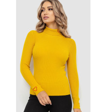 Гольф жіночий в рубчик, колір гірчичний, 204R051