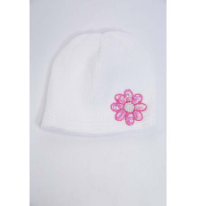 Детская шапка, молочно-розового цвета с пайетками, 167R7802