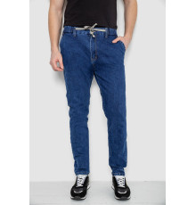 Джинсы мужские на резинке, цвет синий, 244R8064