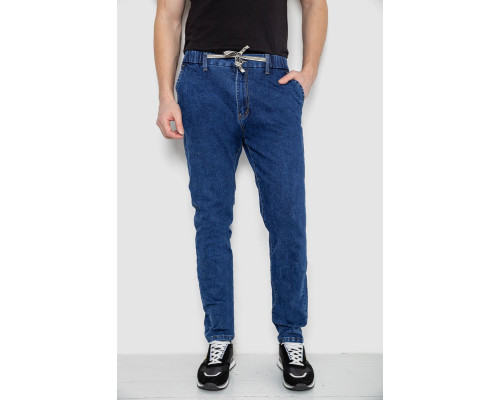 Джинси чоловічі на гумці, колір синій, 244R8064
