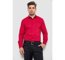 Рубашка мужская с принтом, цвет красный, 214R7094-1