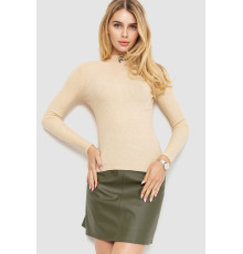 Водолазка женская трикотажная, цвет светло-бежевый, 204R035