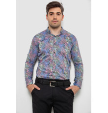 Рубашка мужская с принтом, цвет разноцвет , 214R3221 Рубашка мужская с принтом, цвет разноцвет , 214R3221