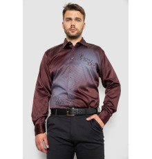 Сорочка чоловіча з принтом, колір чорно-червоний, 214R5829