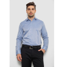 Рубашка мужская с длинным рукавом, цвет джинс, 214R836