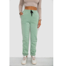 Спортивные штаны женские на флисе, цвет светло-мятный, 238R57011