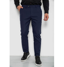 Штани чоловічі класичні однотонні, колір синій, 157RU06-006