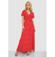 Сарафан в горох, цвет красный, 241R157-1