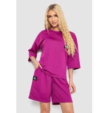 Костюм жіночий однотонний, колір фуксія, 238R116