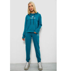 Спортивный костюм женский двухнитка, цвет бирюзовый, 214R1419-007 Спортивный костюм женский двухнитка, цвет бирюзовый, 214R1419-007