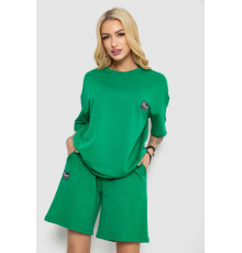 Костюм женский повседневный, цвет зеленый, 241R5004