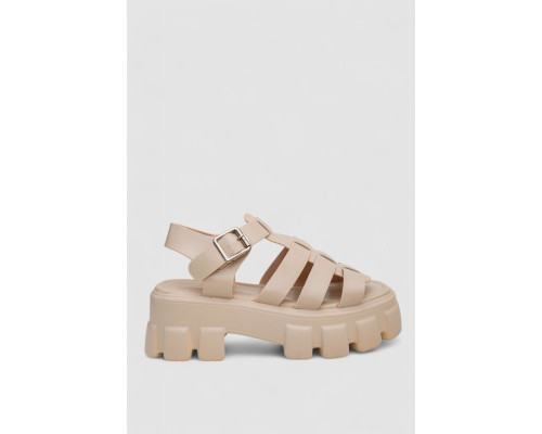 Босоножки женские, цвет бежевый, 243R9206