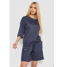 Костюм женский однотонный, цвет темно-серый, 238R116