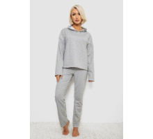 Костюм женский домашний с принтом, цвет серый, 257R1115