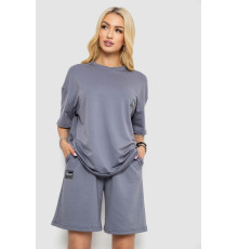 Костюм жіночий повсякденний, колір світло-сірий, 241R5004