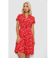 Сукня софт з принтом, колір червоний, 230R0032