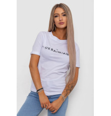 Футболка женская с принтом, цвет белый, 238R57383