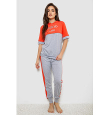 Піжама жіноча, колір сірий, 243R1488-008 Піжама жіноча, колір сірий, 243R1488-008