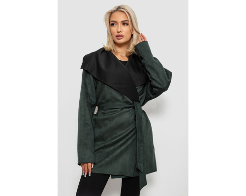 Кардиган женский однотонный, цвет зеленый, 257R001