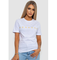 Футболка женская с принтом, цвет белый, 238R57378