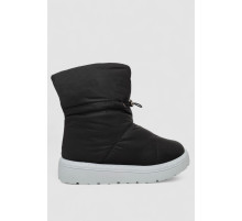 Дутики женские зимние на меху, цвет черно-серый, 248RFM200