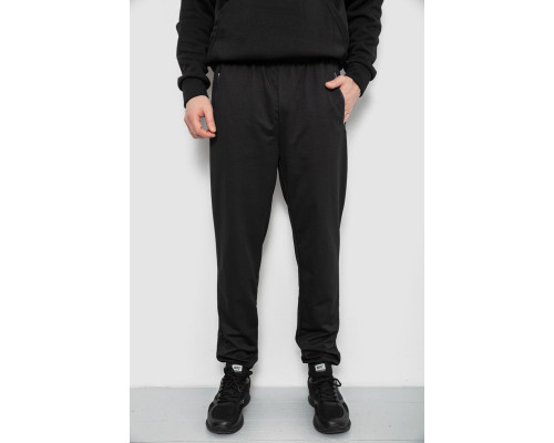 Спортивные штаны мужские, цвет черный, 244R434