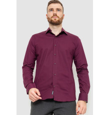 Рубашка мужская однотонная, цвет сливовый, 214R7081
