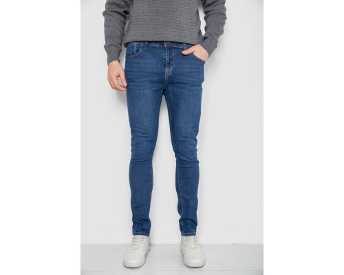 Джинсы мужские однотонные, цвет синий, 247R1095