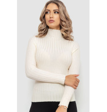 Гольф жіночий однотонний, колір кремовий, 204R040