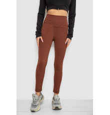 Лосини в рубчик, колір коричневий, 221R607