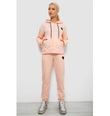 Спортивный костюм женский двухнитка, цвет персиковый, 214R1419-004