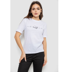 Футболка женская с принтом, цвет белый, 241R1835