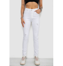 Джинсы женские, цвет белый, 182R1632