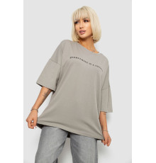 Футболка жіноча з принтом, колір сірий, 244R2020