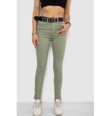 Джинси жіночі Skinny Американки, колір оливковий, 182R00252