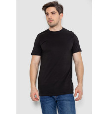 Футболка мужская базовая бельевая, цвет черный, 244R121