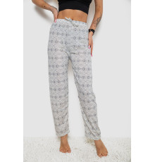 Штаны женские домашние, цвет молочно-серый, 238R58220-1 Штаны женские домашние, цвет молочно-серый, 238R58220-1