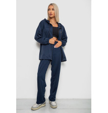 Спортивный костюм женский, цвет темно-синий, 238R114