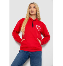 Худі жіночий на тонкому флісі, колір червоний, 238R57162-10