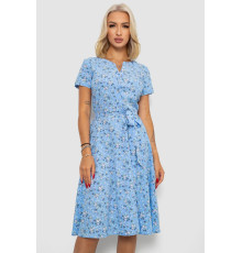 Платье софт с принтом, цвет голубой, 230R1111 Платье софт с принтом, цвет голубой, 230R1111