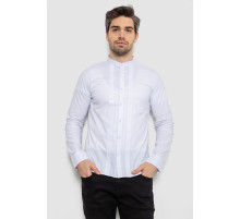 Рубашка мужская однотонная, цвет белый, 186R2033