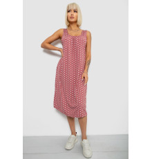 Сарафан жіночий в горох, колір пудровий, 257R733