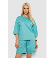 Костюм женский однотонный, цвет оливковый, 238R116-1