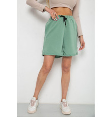 Шорты женские однотонные, цвет оливковый, 238R57907 Шорты женские однотонные, цвет оливковый, 238R57907