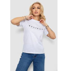 Футболка женская с принтом, цвет бело-черный, 238R57376